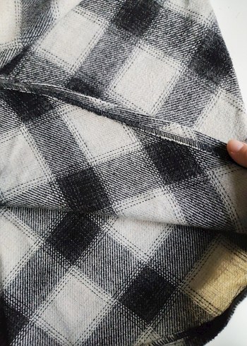 Gri Ekose Midi Kadın Etek - Görsel 5