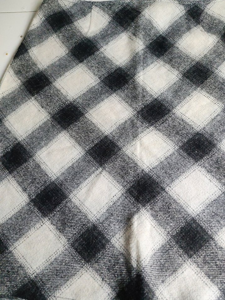 Gri Ekose Midi Kadın Etek - Görsel 2