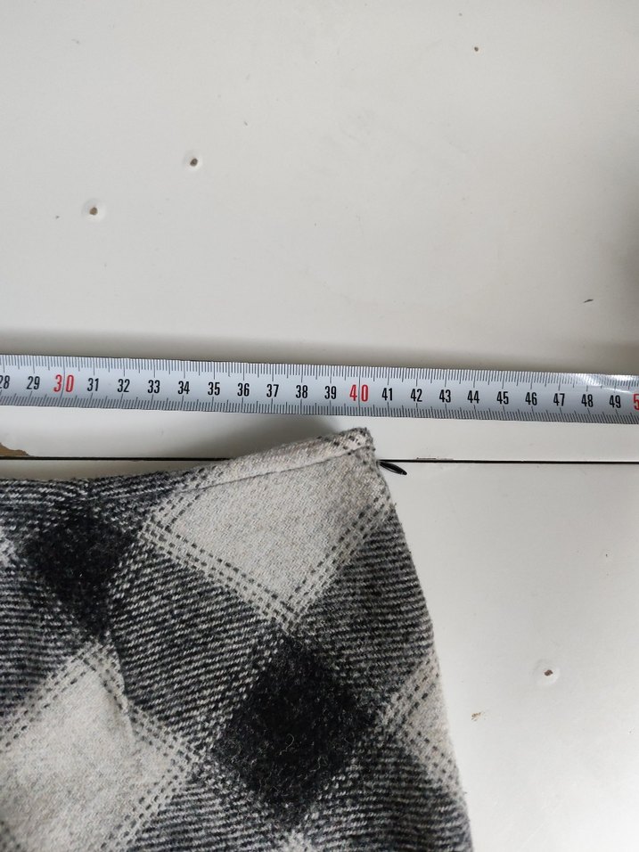 Gri Ekose Midi Kadın Etek - Görsel 4