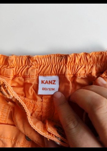 Parlak Turuncu Kapüşonlu Çocuk Takımı - Görsel 2