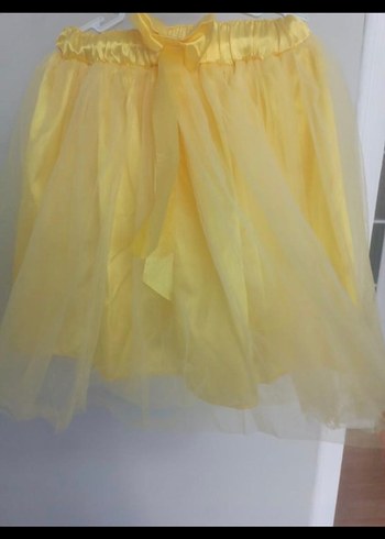 Sarı Fırfırlı Kız Çocuk Etek - Görsel 4