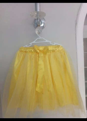 Sarı Fırfırlı Kız Çocuk Etek - Görsel 5