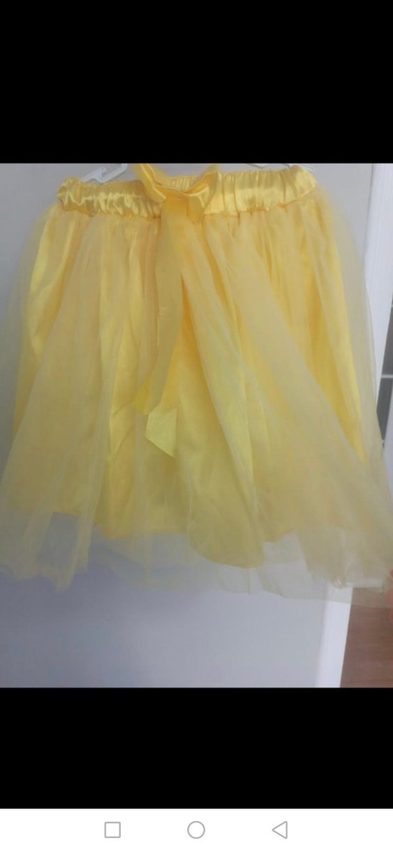 Sarı Fırfırlı Kız Çocuk Etek - Görsel 4