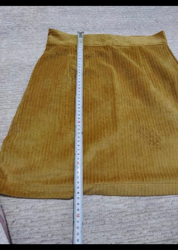 Kadın Bej Süet Pilili Midi Etek - Görsel 5