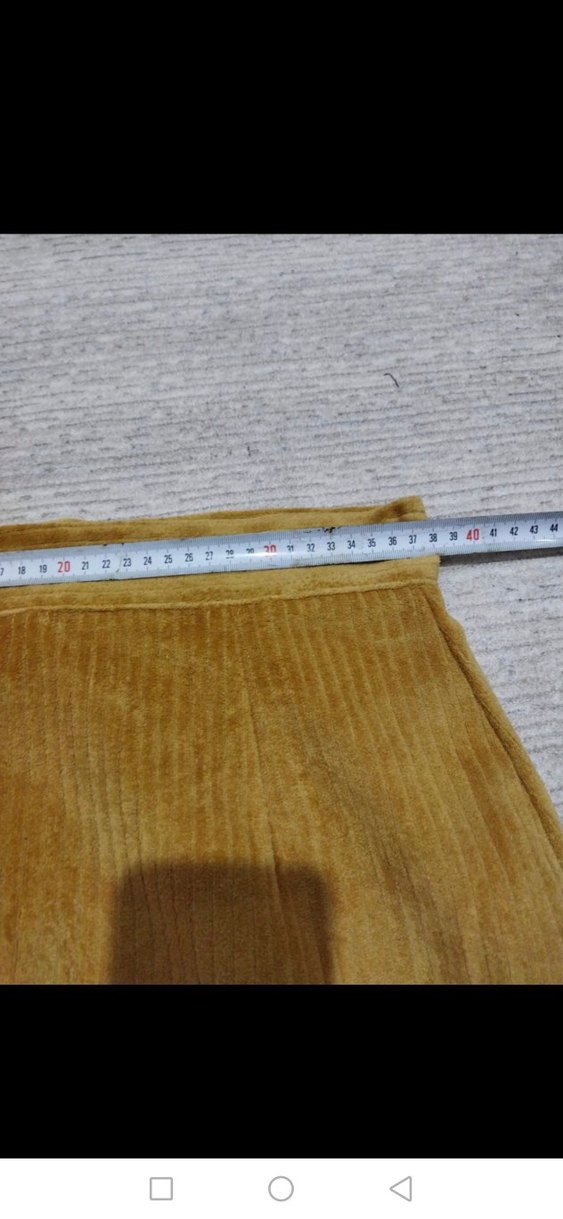 Kadın Bej Süet Pilili Midi Etek - Görsel 2