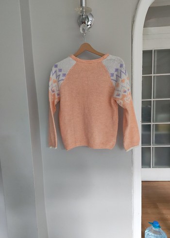 Bohem Tarz Pastel Renkli Örgü lkız çocuk Kazak - Görsel 5