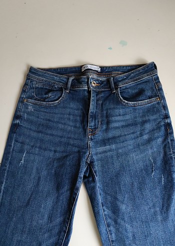 Günlük Mavi Denim Kadın Pantolon - Görsel 3