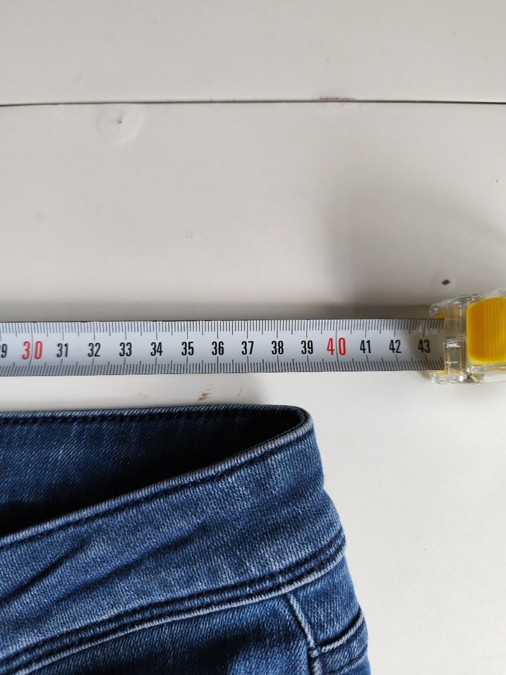 Günlük Kullanım için Kadın Mavi Denim Pantolon - Görsel 5