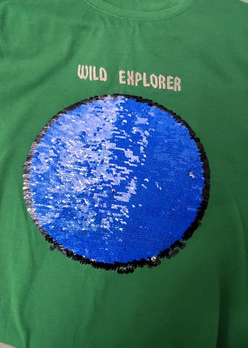 Erkek Çocuk Yeşil Baskılı Sweatshirt - Görsel 3