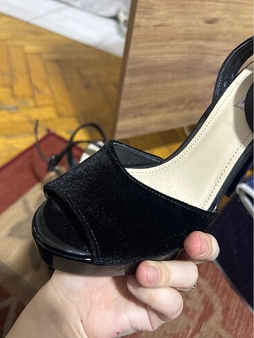 Shoes & More Sıfır kadife 38 numara platform abiye ayakkabı