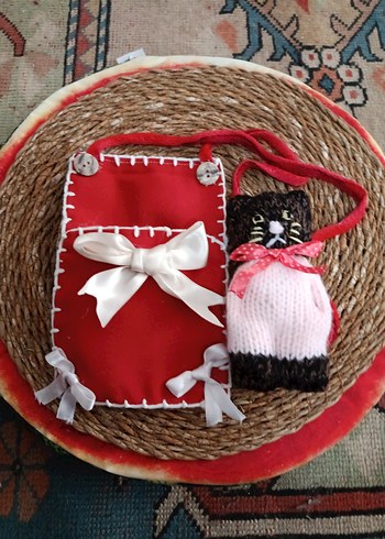 Kırmızı Kedili çanta - Görsel 2