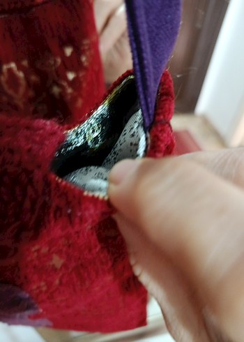 Bordo  Bohem Kadın Çanta - Görsel 3