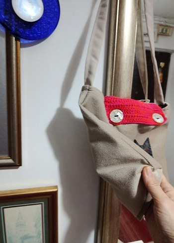 Bohem Tarzı Kadın kadife Omuz Çantası - Görsel 3