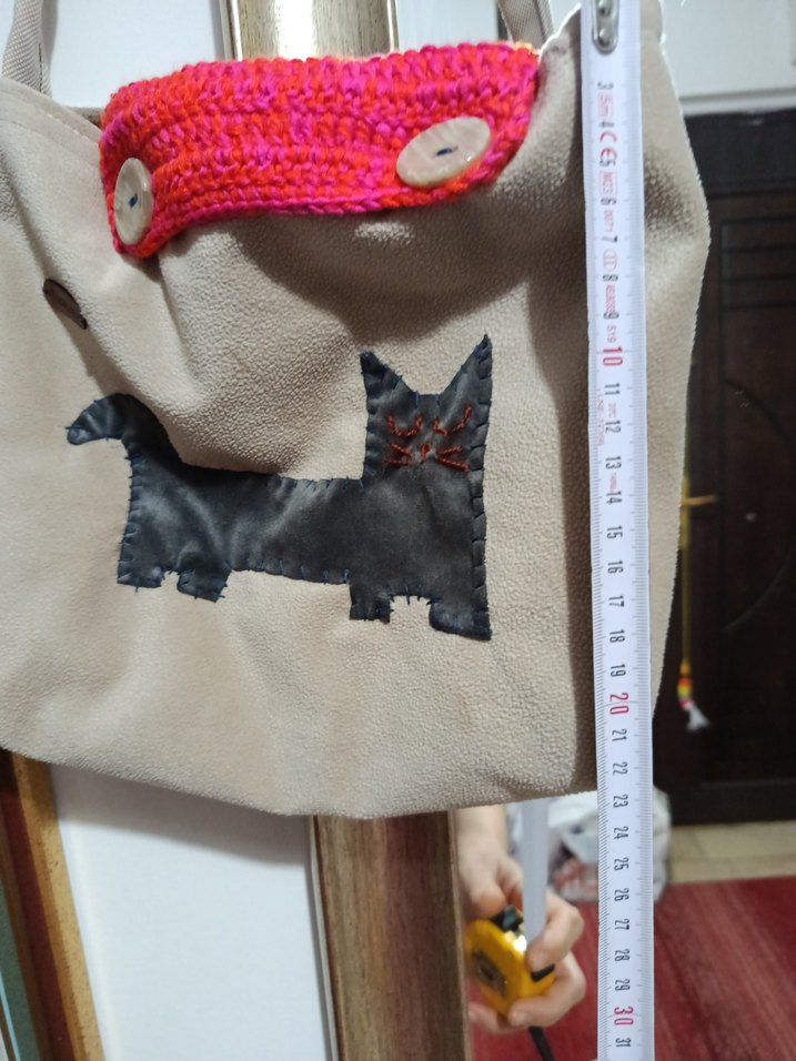 Bohem Tarzı Kadın kadife Omuz Çantası - Görsel 4