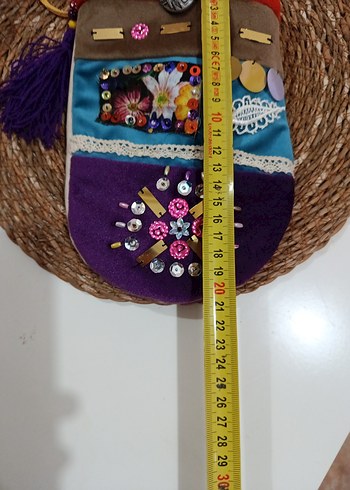 Renkli İşlemeli  Çanta - Görsel 4