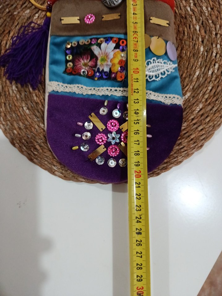 Renkli İşlemeli  Çanta - Görsel 4