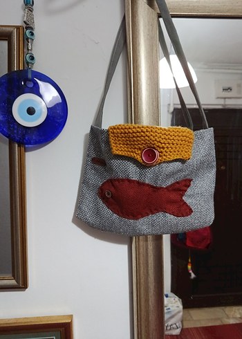 Bohem Örgü detaylı Kadın Çanta - Görsel 2