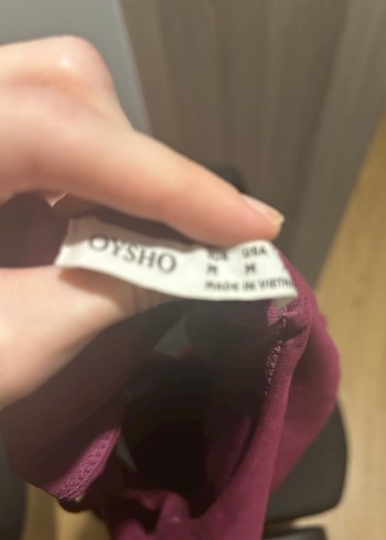 Oysho sporcu sütyeni bordo - Görsel 4