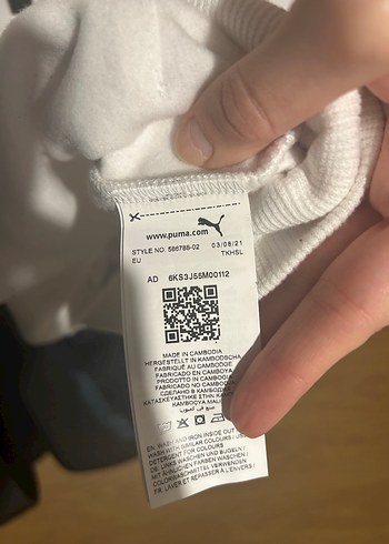 Beyaz Puma Kadın  Sweatshirt - Görsel 5