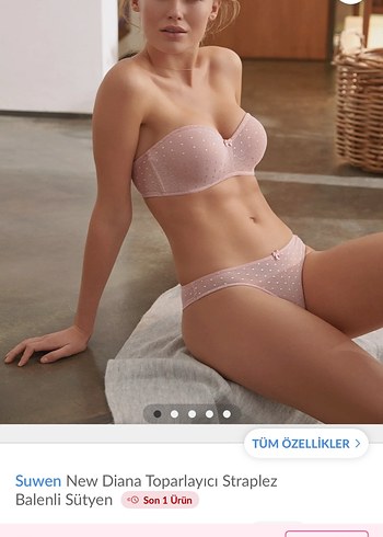 Pastel Pembe suwen sütyen - Görsel 5