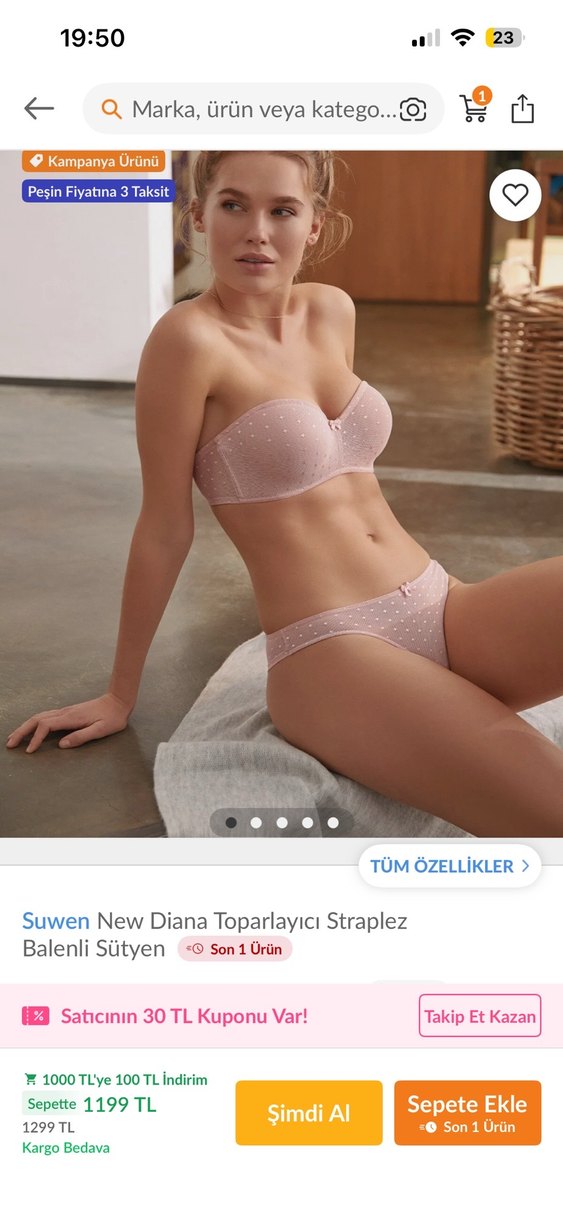 Pastel Pembe suwen sütyen - Görsel 5