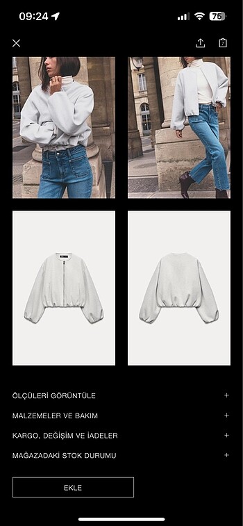 Zara ceket