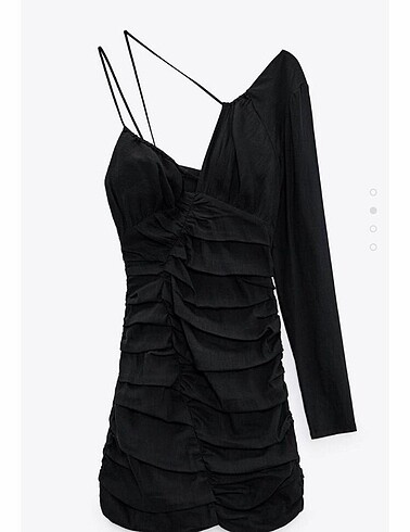 Zara asimetrik elbise