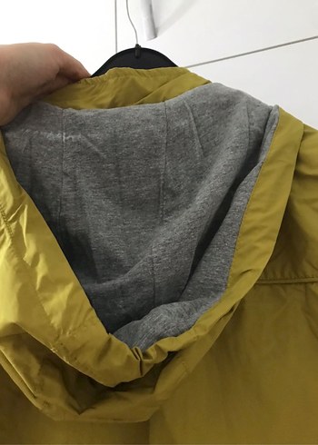 Sarı Kadın Midi Yağmurluk Fermuarlı - Görsel 4