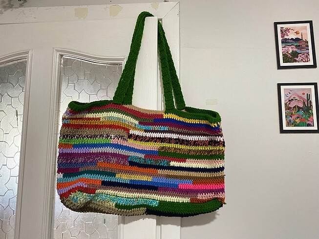 Örgü Omuz Çanta/ Tote Bag Model