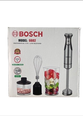 Bosch 6602 Profesyonel 4'ü 1 Arada Blender Gri