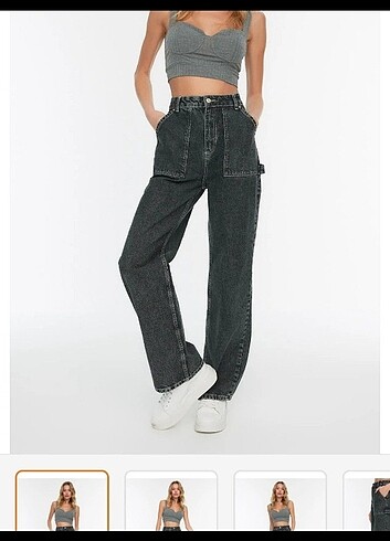 Trendyolmilla antrasit jean