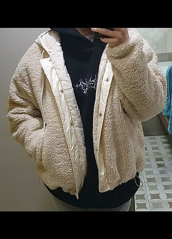 xl Beden camel Renk Lc waikiki peluş mont