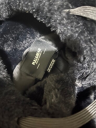 Pull and Bear kürk siyah pull and bear