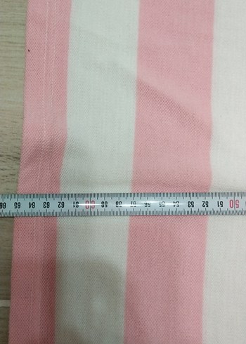 EN 54, BOY 65 Pembe Beyaz Çizgili Kısa Kollu Polo Tişört - Görsel 7