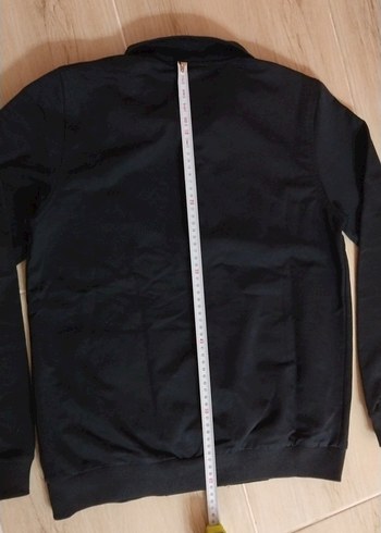 49 GÖĞÜS, 61 BOYU, Fermuarlı Siyaha yakın koyu lacivert Sweatshi - Görsel 8