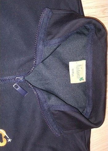 49 GÖĞÜS, 61 BOYU, Fermuarlı Siyaha yakın koyu lacivert Sweatshi - Görsel 4