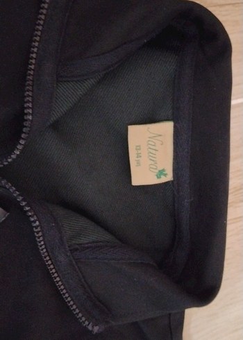 49 GÖĞÜS, 61 BOYU, Fermuarlı Siyaha yakın koyu lacivert Sweatshi - Görsel 5