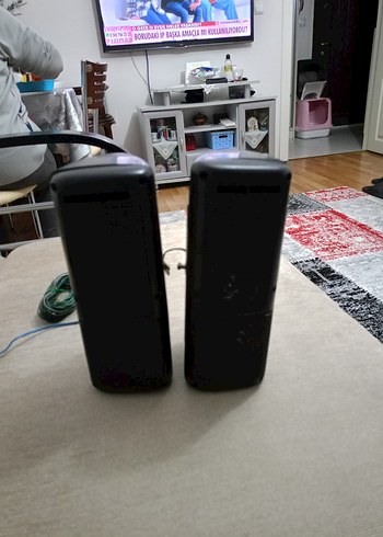 Siyah Taşınabilir Müzik Sistemi Hoparlörleri - Görsel 3