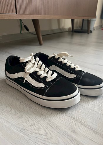 Diğer Orjinal Degil Siyah Beyaz Vans Dusuk Bilekli Sneaker