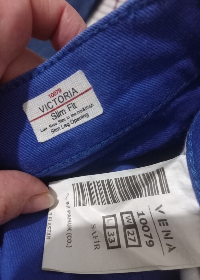 Vena marka Victor slim fit kot mavi BEDENİ W 27 L33 - Görsel 5