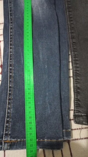 2 adet fiyatıdır lacivert taşlanmış siyah yırtık model  34 beden - Görsel 7