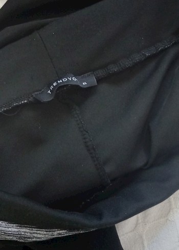 Siyah  Spor İspanyol paça tayt - Görsel 4