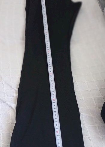 Siyah  Spor İspanyol paça tayt - Görsel 2