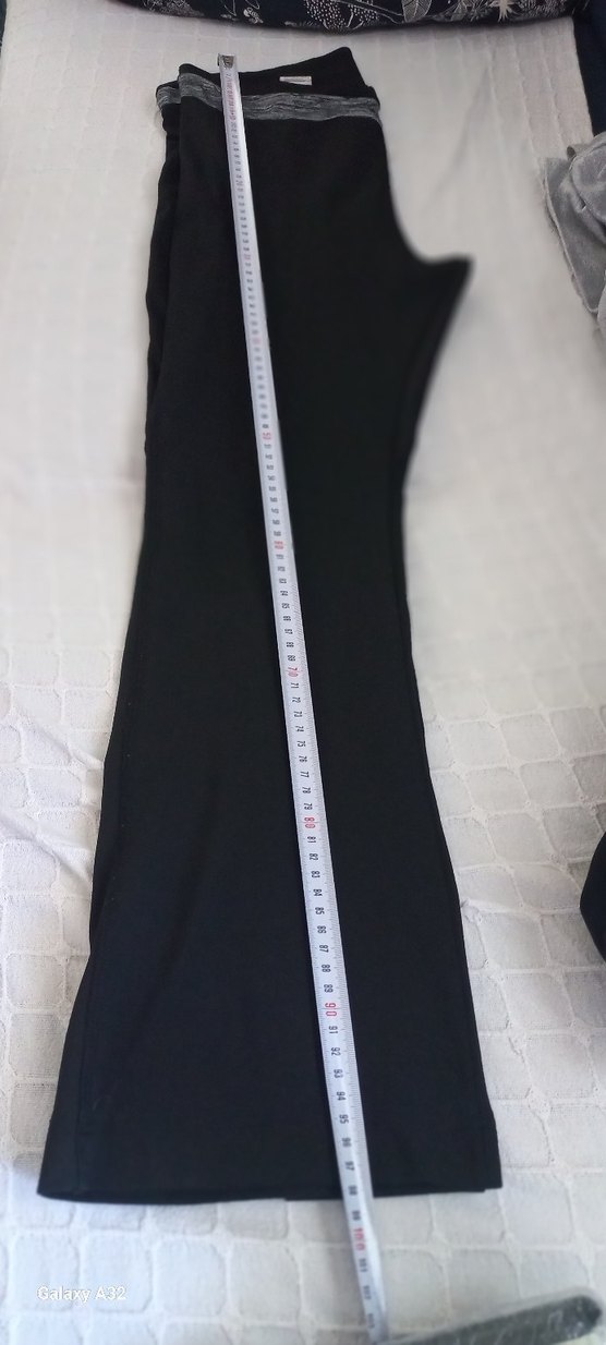 Siyah  Spor İspanyol paça tayt - Görsel 2