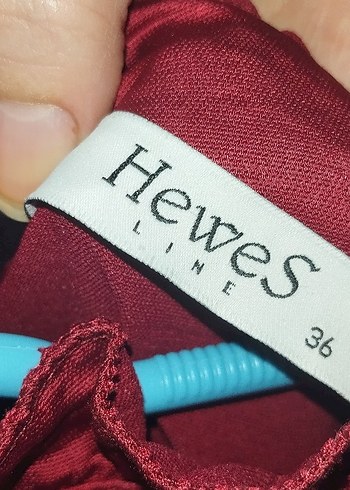 Bordo Uzun Fırfırlı Kadın tesettür Elbise - Görsel 3