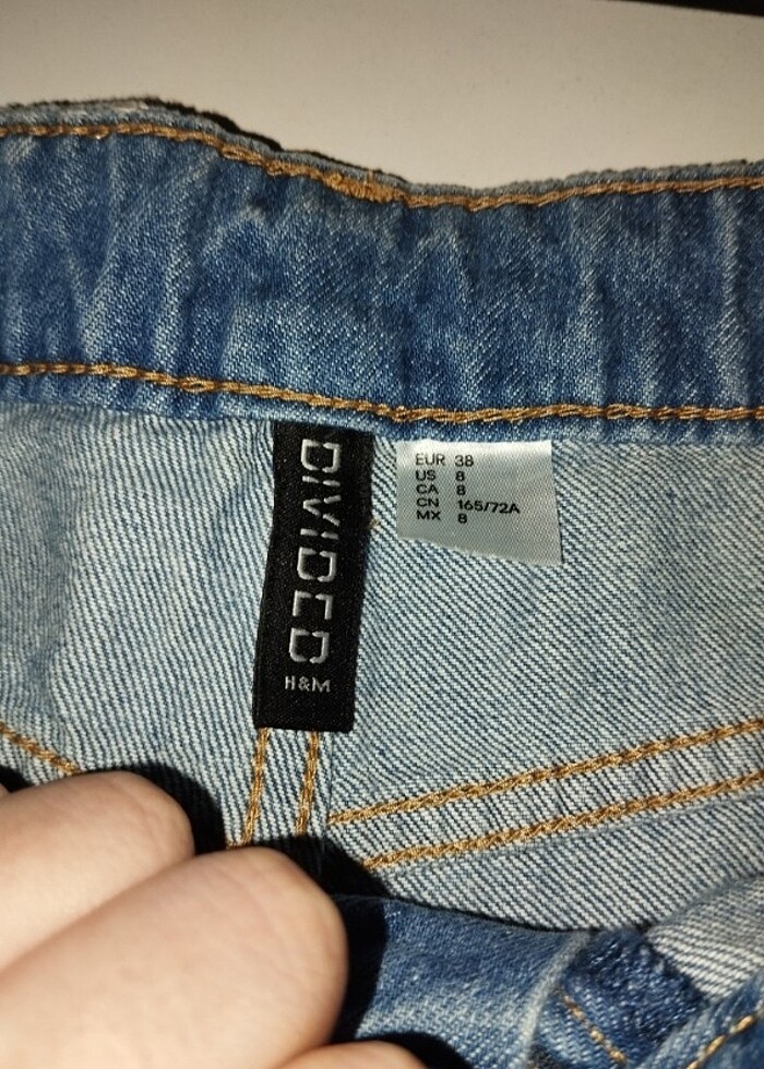 H&M kot şort - Görsel 4