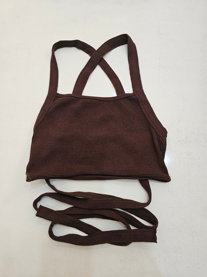 Kahverengi crop - Görsel 2