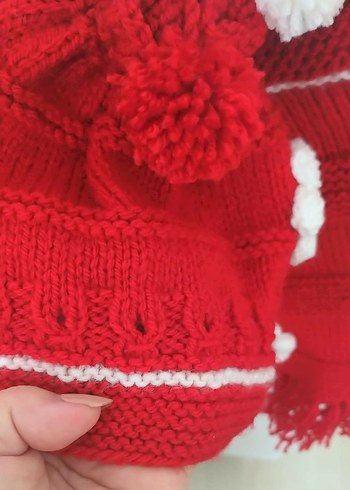 Kırmızı çiçekli Kız Panço.. - Görsel 3