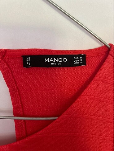m Beden turuncu Renk Elbise mango