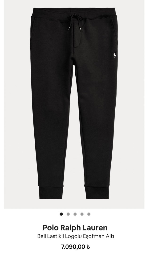 Polo Ralph Lauren Siyah Erkek Eşofman Altı - Görsel 2